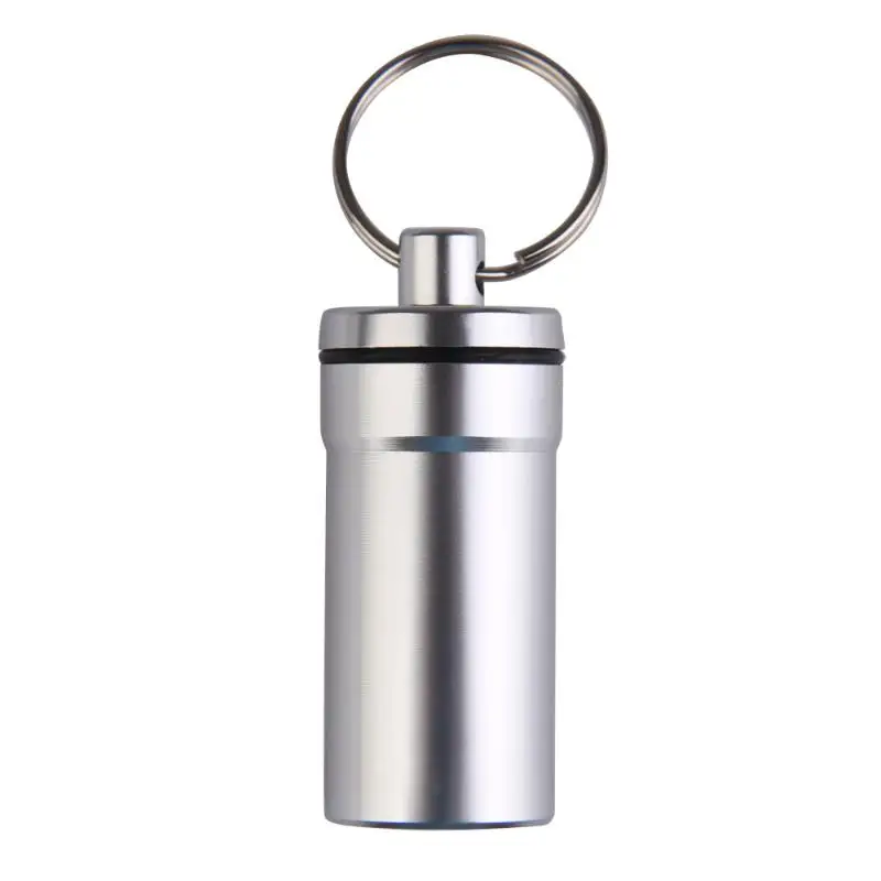 Portable Travel Pill Medicine Box Case Holder Container Capsule Key Ring Chain Waterproof First Aid Keychain Portable Travel Pill Medicine Box Case Holder Container Capsule Key Ring Chain Waterproof First Aid Keychain