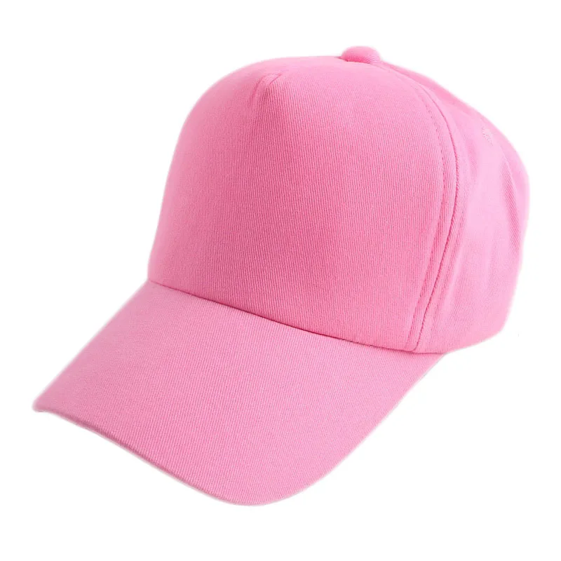 Детские Продвижение Новая модная детская однотонная бейсбольная кепка, для улицы, кепка, Весна-осень Повседневная Популярная Для мальчиков и девочек бейсболка, шляпа, кепка - Цвет: pink