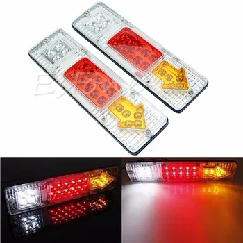 

1 Pair Car Styling 12V LED TRUCK TRAILER CARAVAN VAN REAR TAIL STOP REVERSE LIGHT INDICATOR LAMP