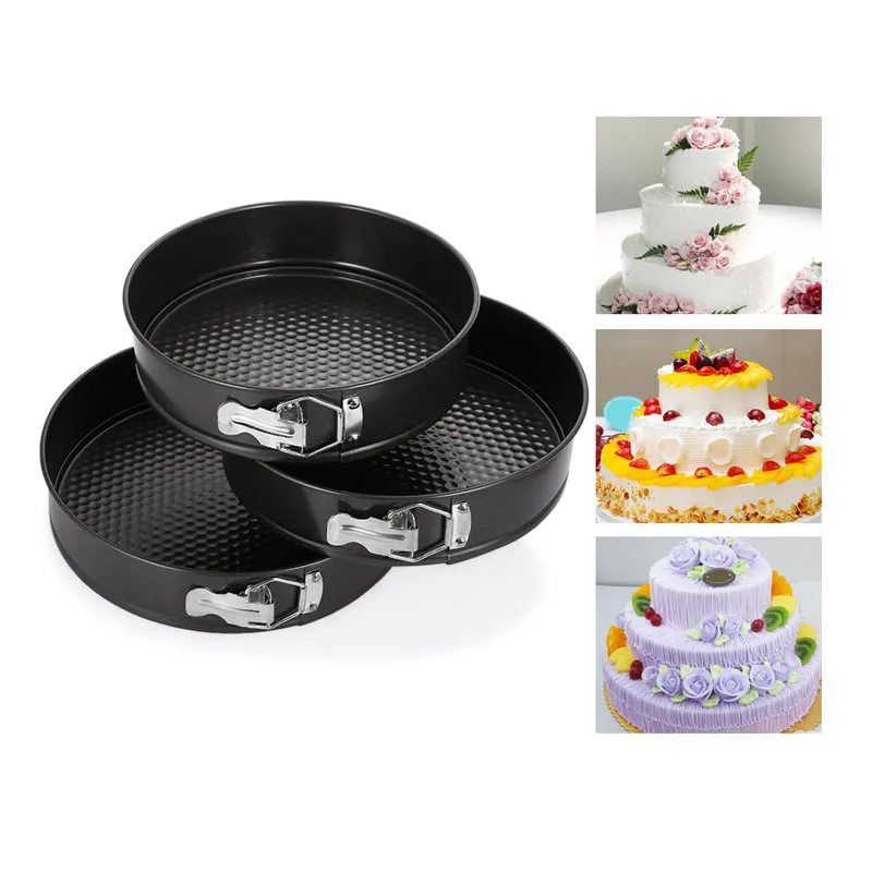 4inch Mini Springform Pan, Carbon Steel Baking Pan, Non stick Mini Cake