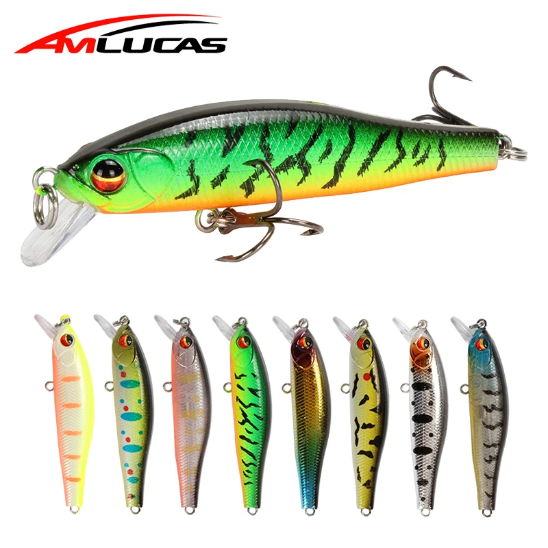 

Amlucas Jerkbait Minnow Fishing Lure Wobbler Trolling Fishing Hard Lure Artificial Bait Treble Hooks Magnet Suspension Crankbait