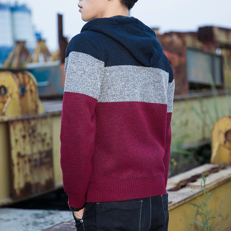 2019 Fall Winter Man Daily Sweater Hooded Thick Velvet Knitted Blend Colors Outwear Men Hoodes Warm Casual Fashion Quality Coats 2019 Fall Winter Man Daily Sweater Hooded Thick Velvet Knitted Blend Colors Outwear Men Hoodes Warm Casual Fashion Quality Coats
