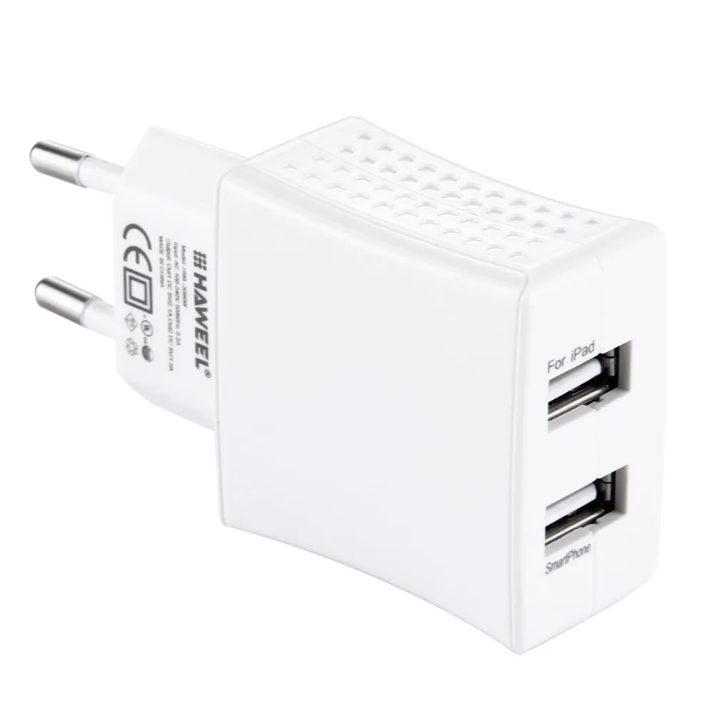 USB Зарядное устройство ЕС plug 2 порты Попутчики Max 3.1A для iPhone 7/7 Plus/6 /6s/6s Плюс/iPad/samsung