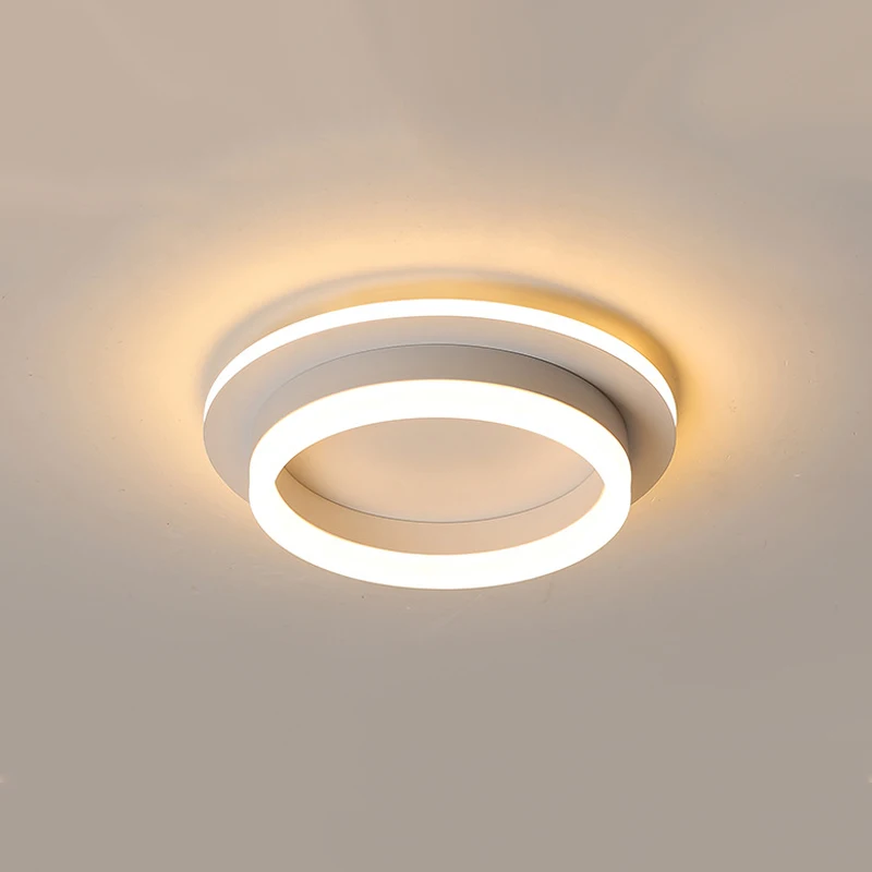 New Acrylic Round Square Ceiling light For Living Room Bedroom Corridor AC85-265V 23W Home Modern Led Ceiling Lamp Fixtures