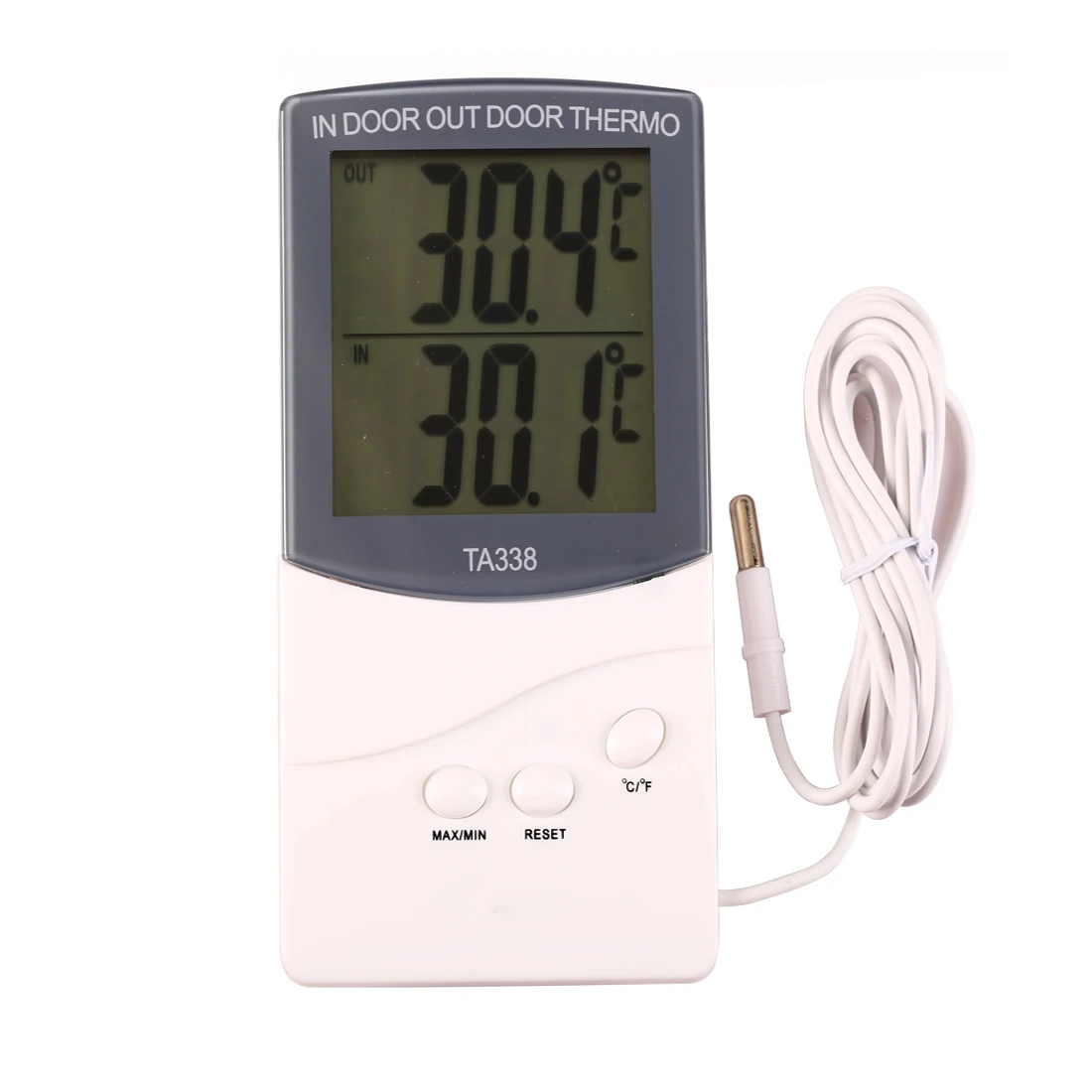 Indoor Outdoor Thermo Temperature Meter Electronic LCD Max Min Thermometer with Memory Function