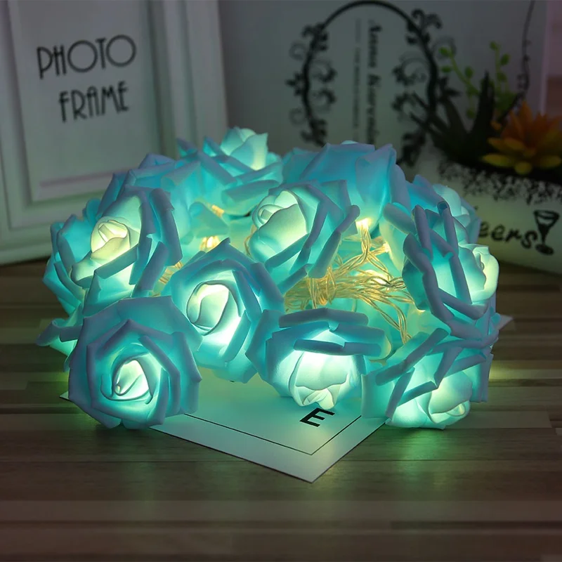 Flor do Feriado do Natal Luzes da Corda para Decoração de Casamento dos Namorados Conduziu a Lâmpada Sale Bateria Operado Led Rose 10 - 20 Hot 3 m 10 Cheap Fios de LED