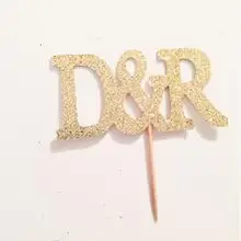 Индивидуальные инициалы Свадебные блестящие туфли с изображением пирожного на день рожденья для ношения с обувью, ко Дню Святого Валентина для годовщины помолвки вечерние украшения пончик выбирает