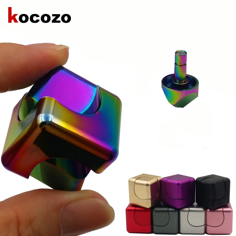 Metal Finger Spinner Fidget Cube EDC Hand Spinner For Autism and ADHD Kids Gift Relief Focus