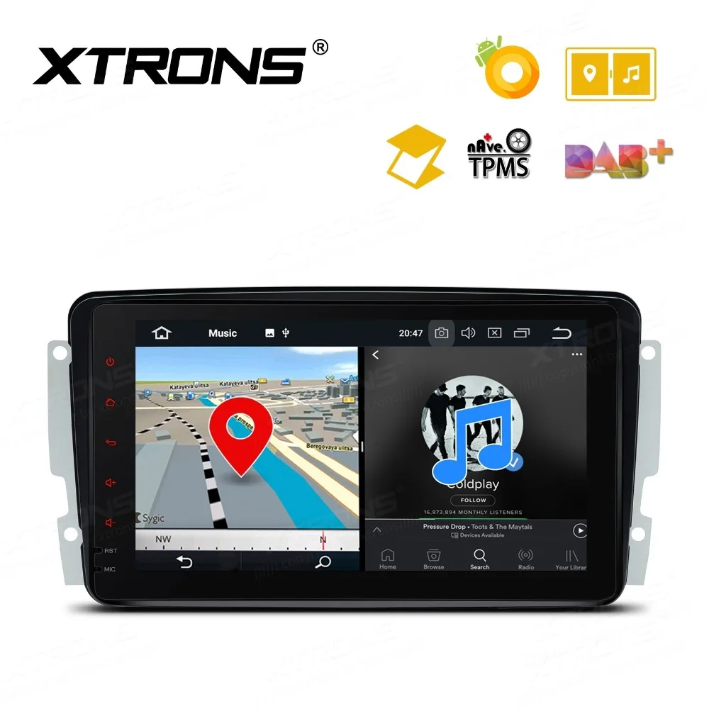 Perfect 8" Android 8.0 OS Car Multimedia Navigation GPS Radio for Mercedes-Benz A-Class W168 1998-2002 & CLK-Class W209/C209 1998-2004 2