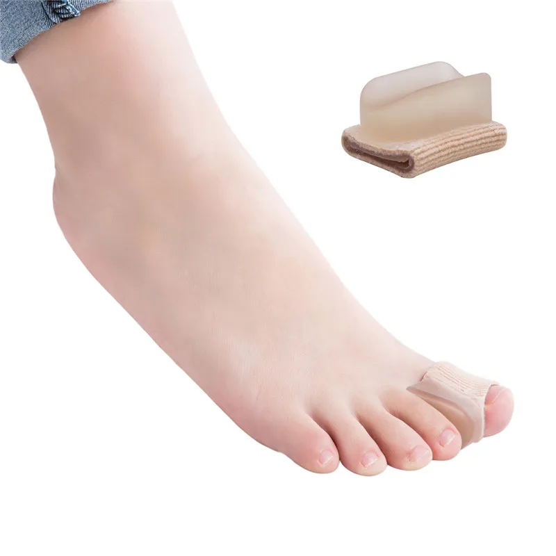 1pair Bunion Toe Separator Foot Care Tool Gel Hallux Valgus Correction