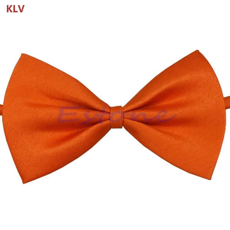 KLV/партия, простой галстук-бабочка для маленьких девочек и мальчиков, предварительно завязанный Свадебный галстук-бабочка