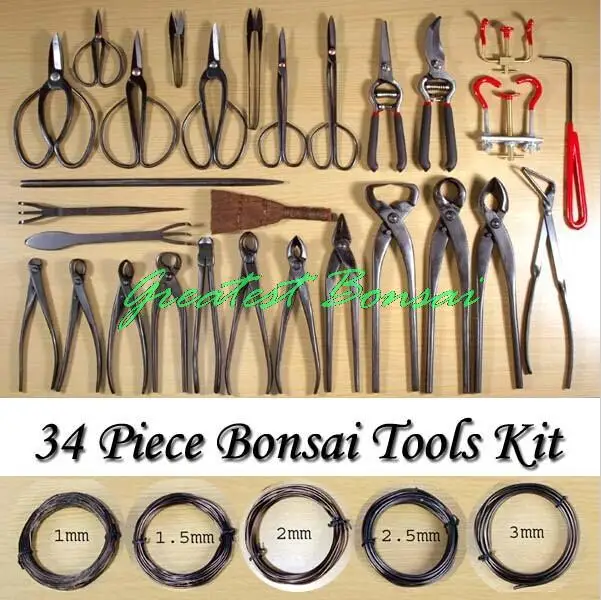 Multifunction bonsai tools set multi function bonsai tools kit 34 piece