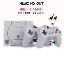 Coolbaby 16 бит и 8 бит HDMI Ретро игровая консоль Bull в 628+ 20 игр HD Видео игровой плеер для детей подарки на день рождения