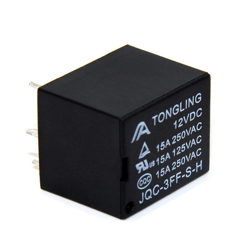 5 шт./лот 15A реле 4 контакта DC5V 9V 12V 24V нормально открытое JQC 3FF небольшое
