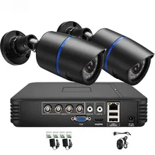 2CH 720P 1080P CCTV AHD Camera System Security Camera System Video Surveillance Kit 2PCS AHD Bullet Outdoor Camera DVR Set