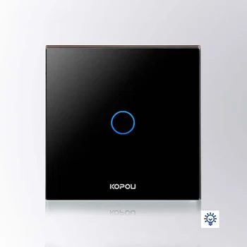 

Touch Switch, UK Standard Dimmer Switch,1 Gang 1 Way,Wall Switch, Crystal Glass Panel,KT005UK