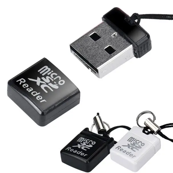 Мини Супер Скоростной USB 2,0 Micro SD/SDXC TF кардридер адаптер USB 2,0 быстрая передача Макс 64 ГБ TF карта Micro SD QIY25 D3S