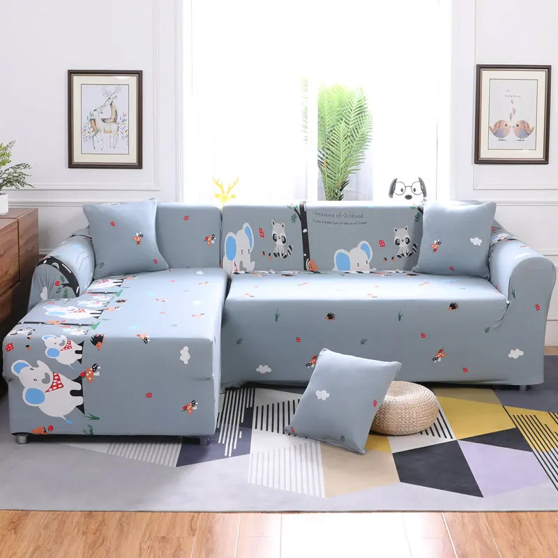 Диван гостиной Универсальный стрейч эластичный L образный диван крышка шезлонг Чехлы сплошной цвет - Цвет: 3