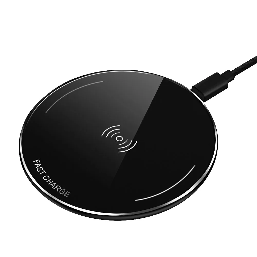 Wireless Charger For iPhone 8/Plus X Qi Fast Charging Pad For Samsung