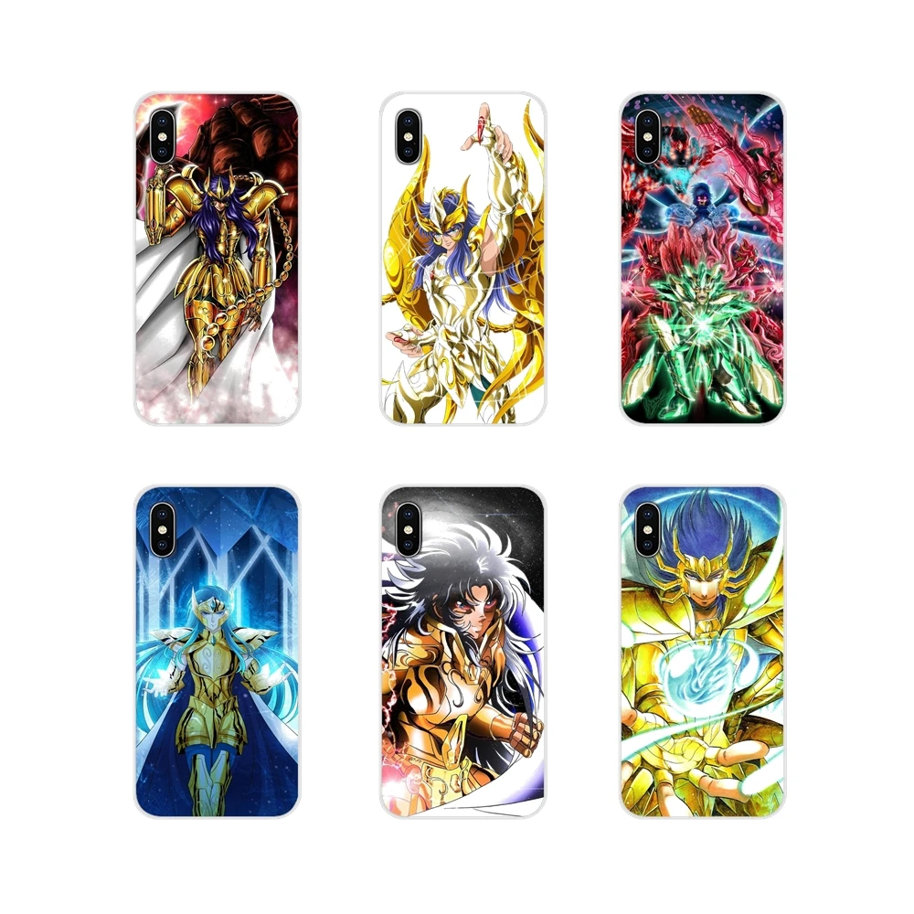 

TPU Case For Apple iPhone X XR XS MAX 4 4S 5 5S 5C SE 6 6S 7 8 Plus ipod touch 5 6 Athena Hyoga Aries Mu Scorpio Saint Seiya Art