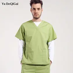 Аптека медсестра равномерной унисекс медицинский хирургический наборы скрабов салон красоты комплекты униформа для сотрудниц