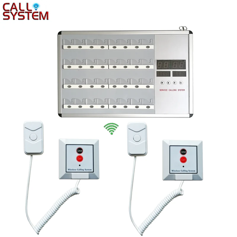 

Bed Call Button Wireless Calling Host Receiver with Voice Reporting for Nurse Call Pager System Hospital Clinic Ward