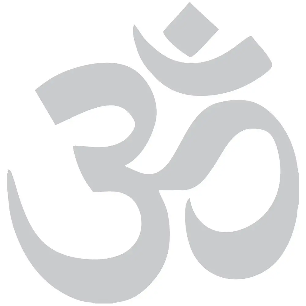 AUM Om Symbol Hinduism духовная Наклейка на стену автомобиля Высокое качество Заводская распродажа прямые наклейки Muraux Wall Art D447 - Цвет: light grey