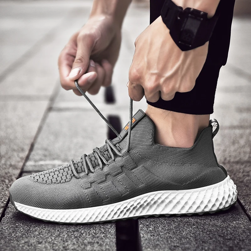 

Big size Men Running sports Shoes Comfortable Sport Shoes Men Lightweight Walking Men's Sneakers Breathable Zapatillas Sneakers