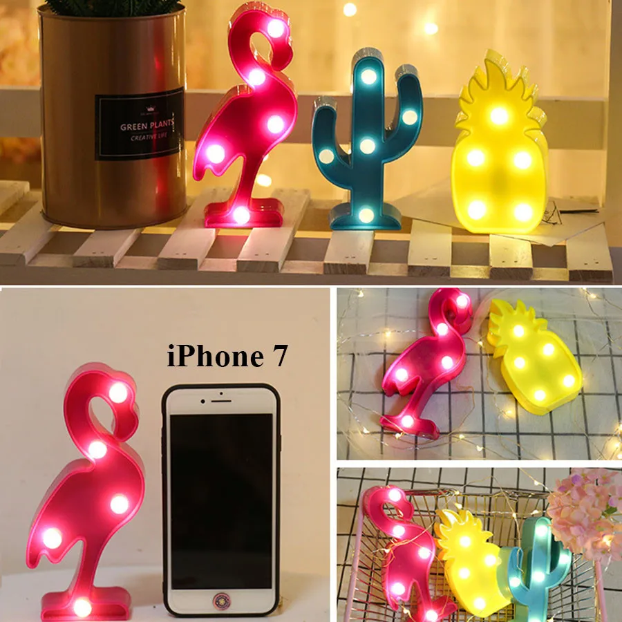 Thrisdar Mini Unicorn Flamingo Cactus Pineapple 3D LED Night Light Cartoon Animal Desk Table Lamp Kids Baby Gift Toy's Light Thrisdar Mini Unicorn Flamingo Cactus Pineapple 3D LED Night Light Cartoon Animal Desk Table Lamp Kids Baby Gift Toy's Light