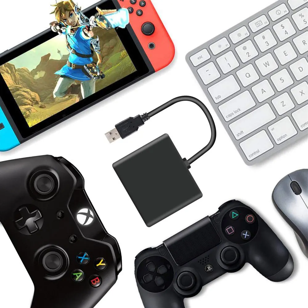 Xbox PS4 NS конвертер клавиатуры мышь для переключателя один rendydos проводной переключатель для Pro клавиатуры конвертер адаптер конвертер концентратор