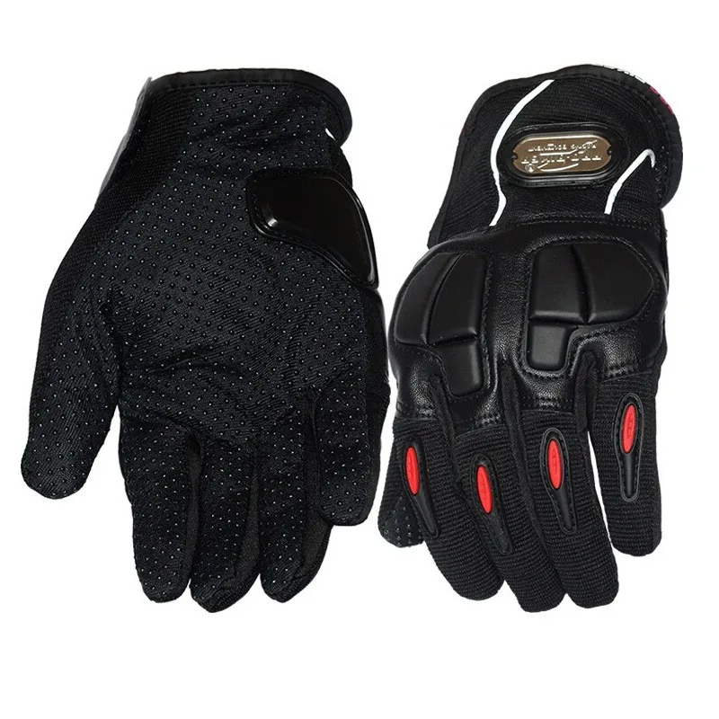 

Fashion Soft Thicken Keep Warm Heated Gloves Motorcycle Gloves Off-road Anti-drop Protection Hands Riding Gloves