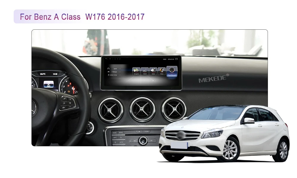 MEKEDE 10,2" Android дисплей для Mercede Benz CLA GLA класс W176- gps-навигация, радио, стерео Мультимедийный Плеер