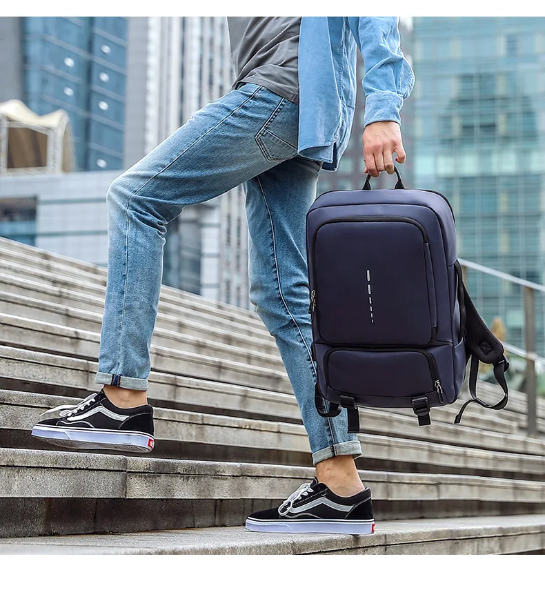 KAKA 2019 USB зарядка Мужской Противоугонный рюкзак черный водонепроницаемый Дорожная сумка спортивная сумка рюкзак для ноутбука для мужчин