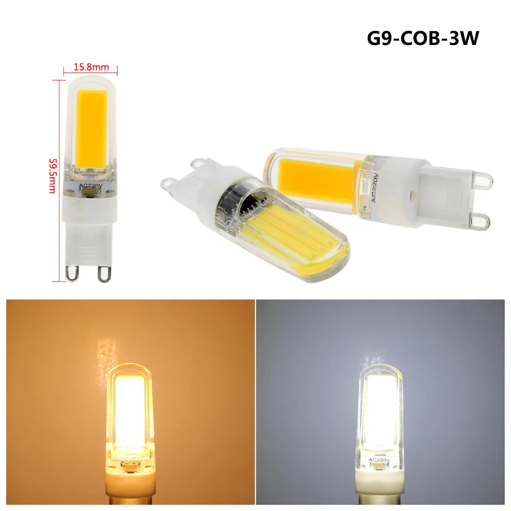 Светодиодные лампы G9 6 шт./лот 220 В переменного тока 3 Вт/4 Вт/5 Вт|g9 led bulb|corn bulblamp light |