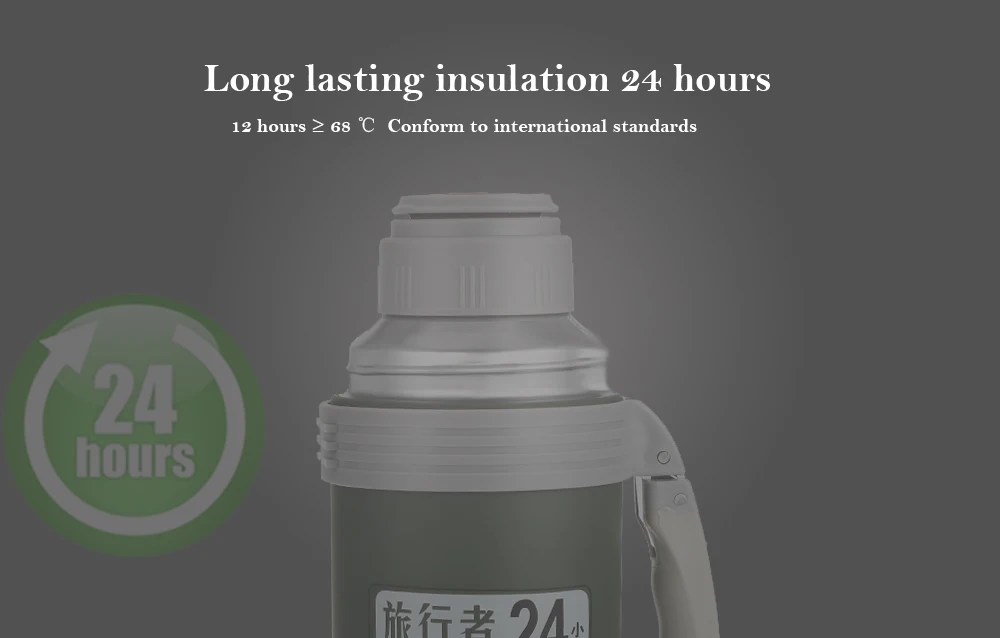 1.2L Stainless Steel Vacuum Cup Travel Mug