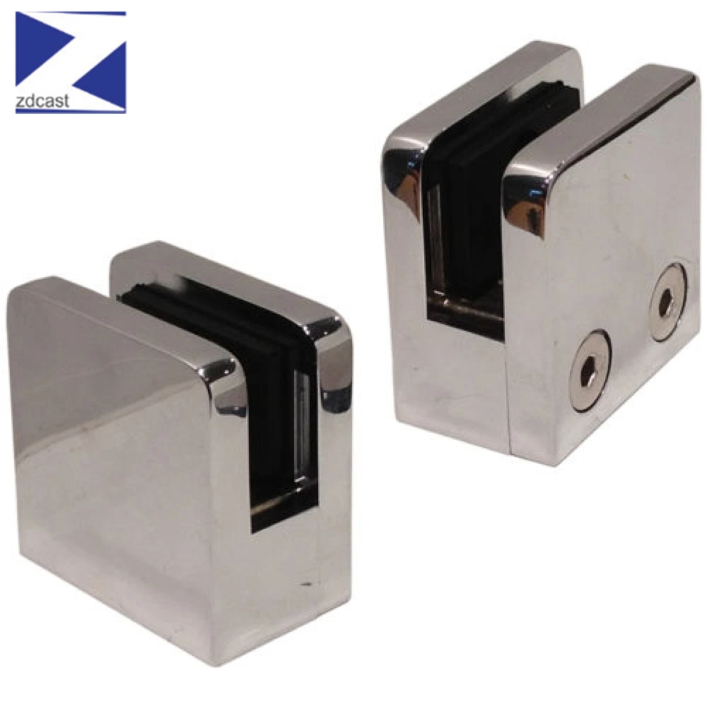 

Stainless Steel Square Clamp Holder Bracket Clip For Glass Railing Handrails