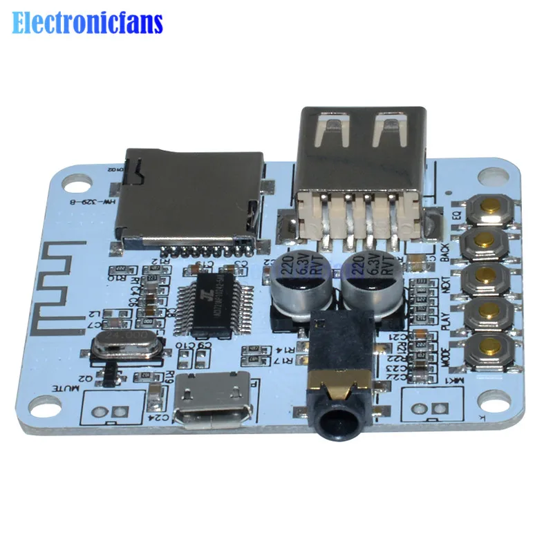 Плата bluetooth аудиоприемника со слотом для USB tf карты декодирование