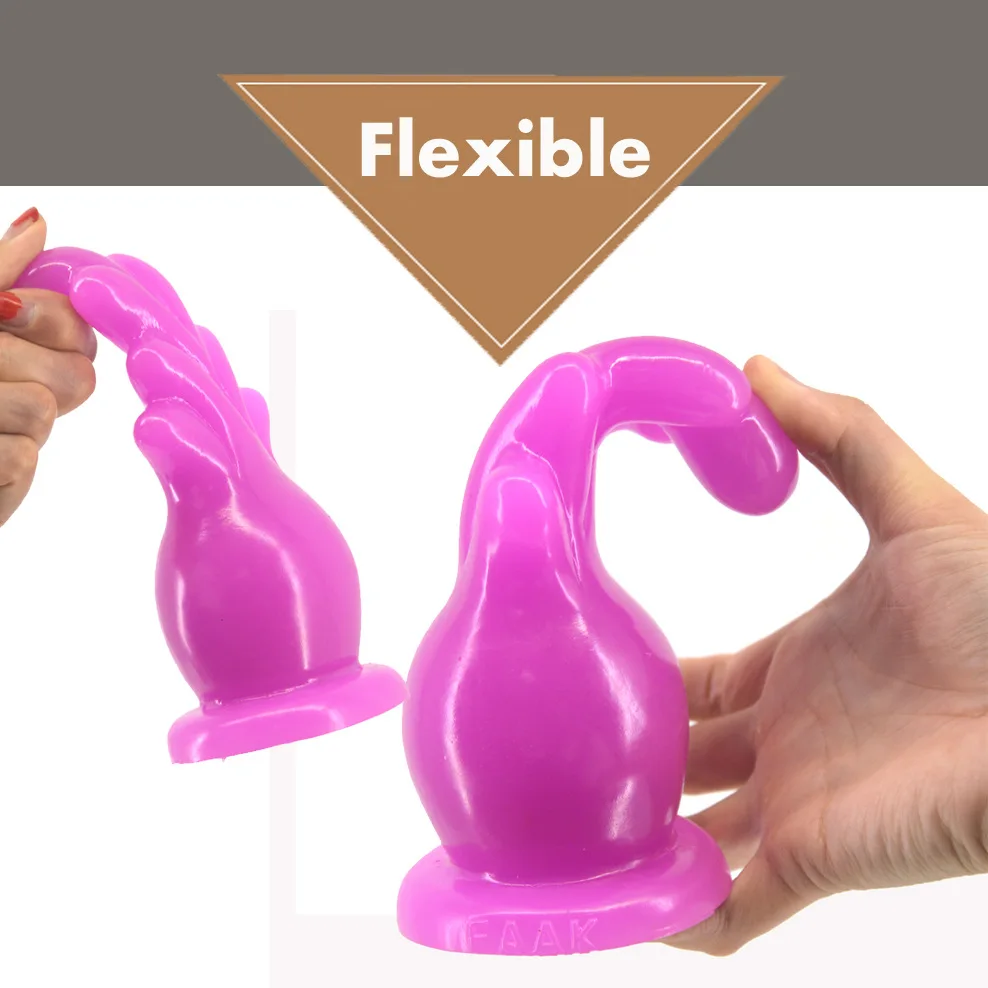 Creative Dildo with Suction Cup butt plug plant flowerpot shape anal dildo sex toys insert stopper massage vagina masturbation