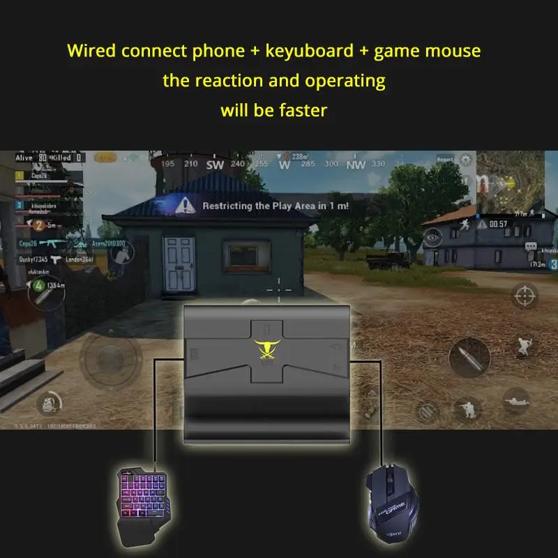  Studyset G1X PUBG Mobile Gamepad Controller Gaming Keyboard Mouse Android Phone to PC Converter Ada