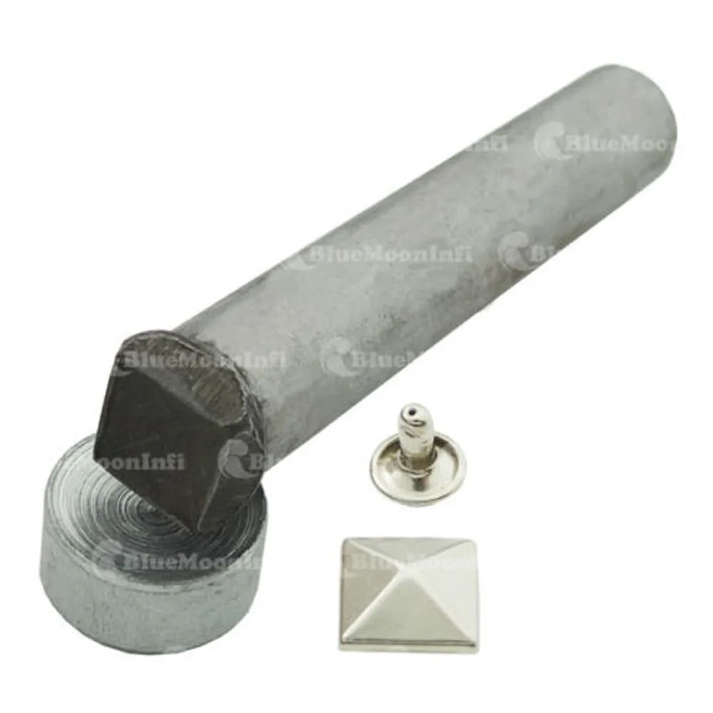 

One Setting Tool + 100 sets 12mm 1/2" Pyramid Rapid Rivet Stud Leather Craft for clothes bag leather