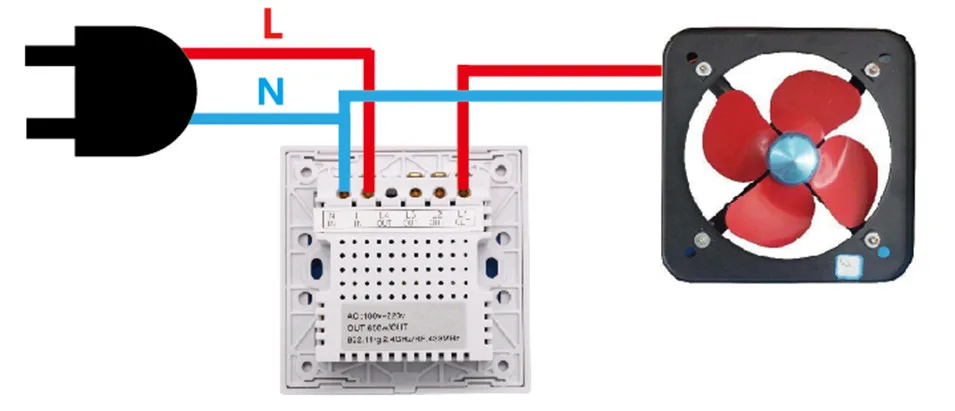 11---New Arrival Sonoff T1 1 Gang 2 way WiFi Smart Touch Switch RF Control Wall Light Timer Switch 86 Type UK Panel Home Automation