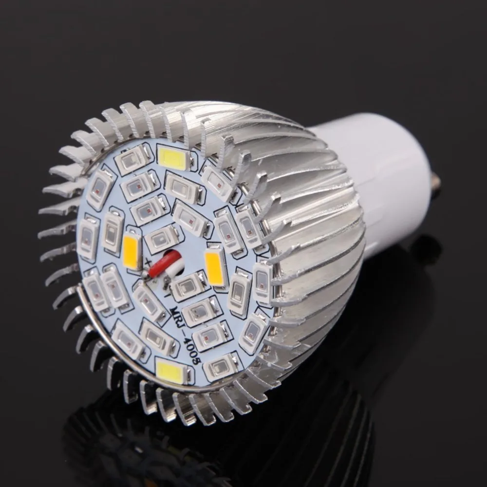10pcs/lot E27 E14 GU10 Lamp 5730 18 SMD 28 SMD LED Grow Bulb Light for