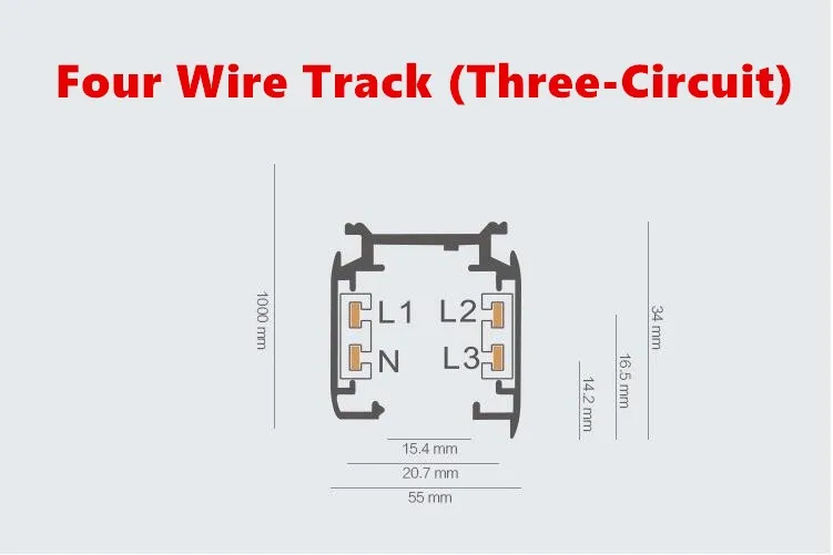 Us 86 62 23 Off Led Track Rail 1m 3 Phase Circuit 4 Wire Aluminum Track Light Rail Lighting Global Track System Universal Rails Track Lamp Rail Led