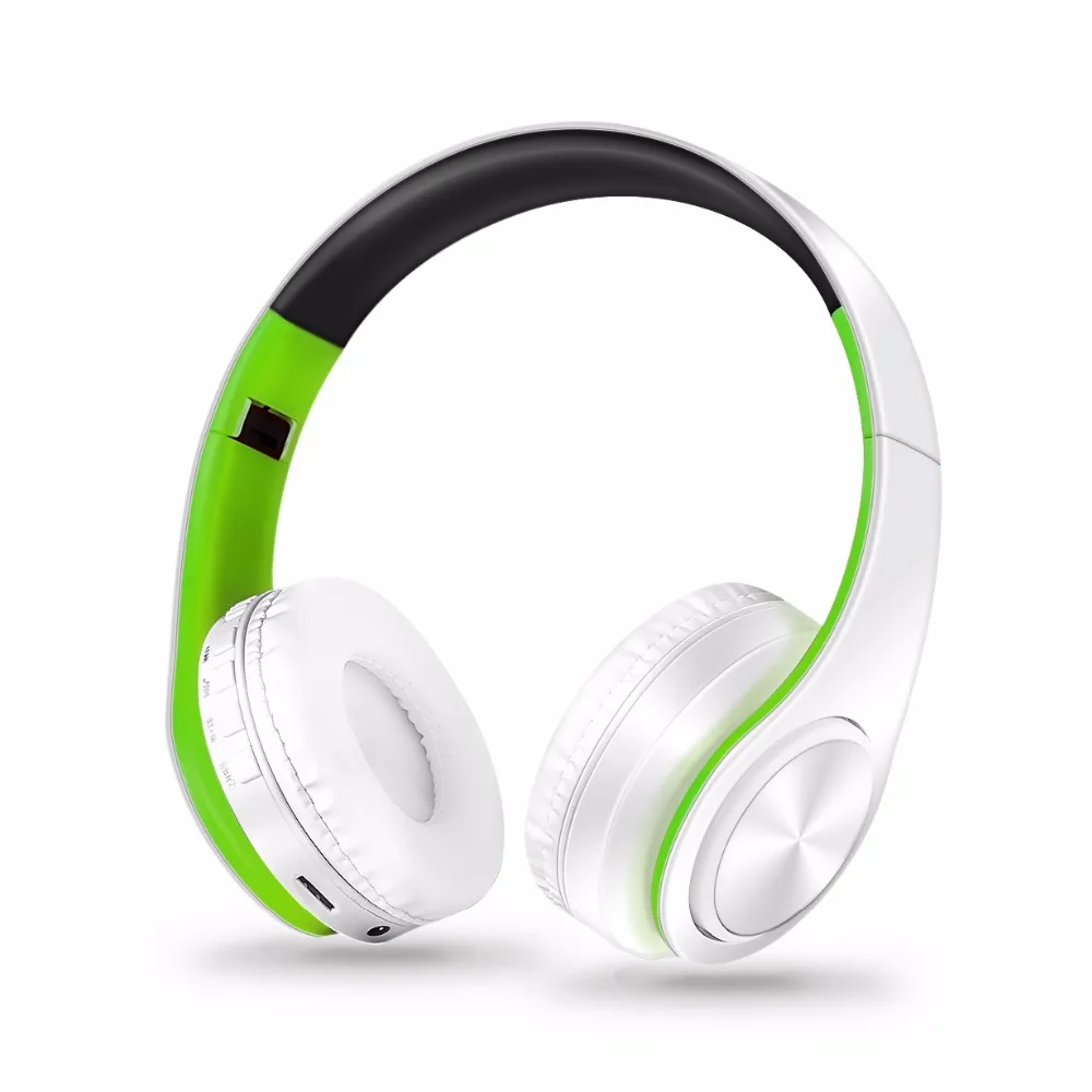 Wireless Bluetooth Headphone Stereo Headset Support SD Card with Mic for Mobile Ipad