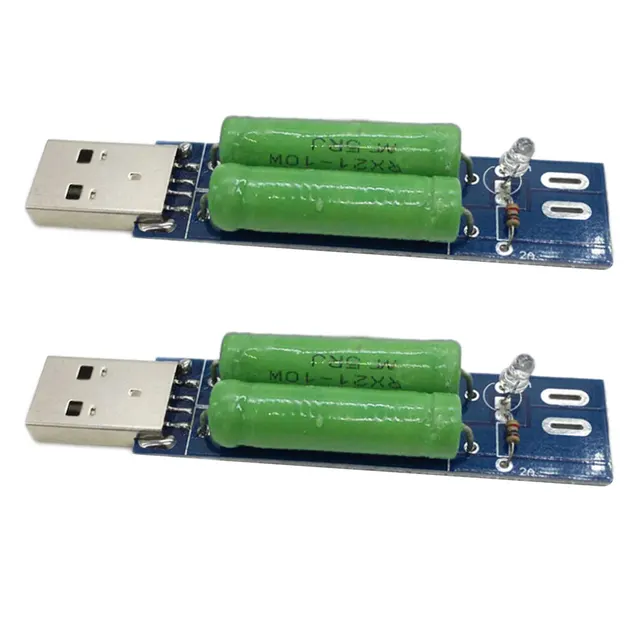 1PCSUSB Electronic Load Resistors Mobile Power Aging Resistance Module 1A 2A Charge Current Detection