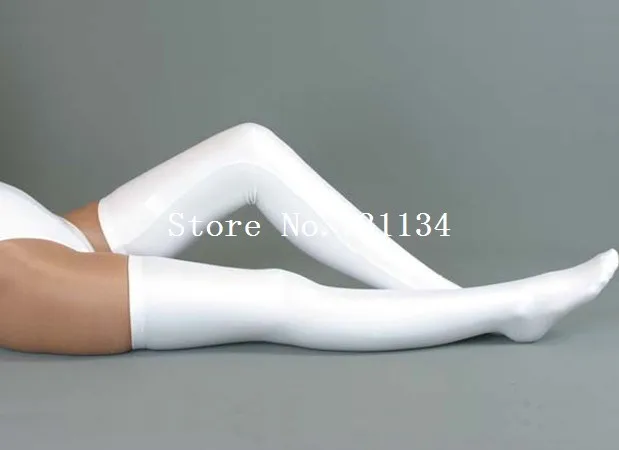 Сексуальная Высокая эластичность лайкра спандекс носки женщины zentai чулок