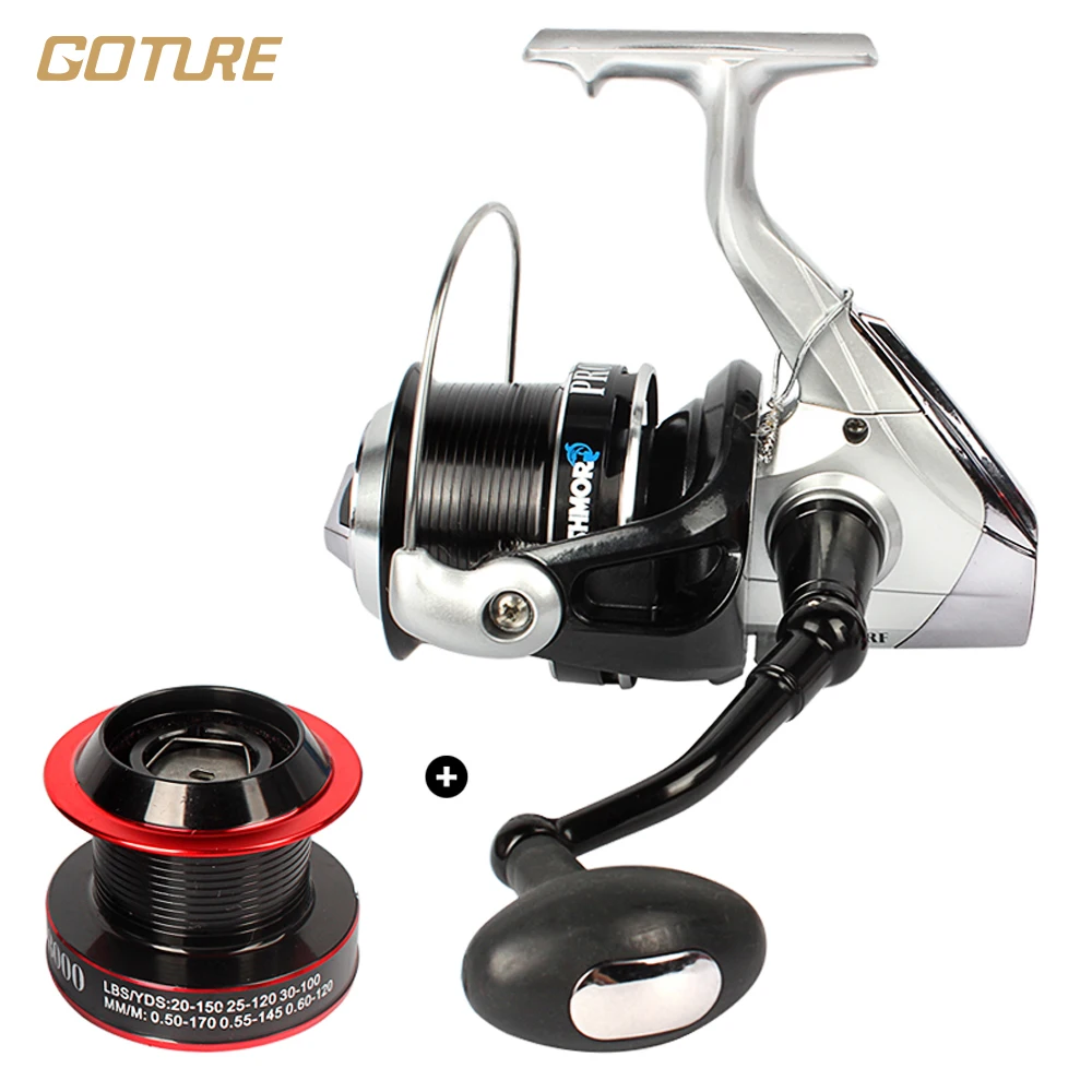 Goture 2015 Surf Reel XT6500 worm shaft system Saltwater Fishing Reel 10+1BB + one Aluminum