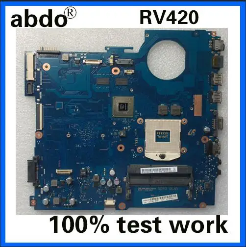 Abdo BA41-01610A BA41-1609A BA92-08151A для samsung RV420 RC420 Тетрадь материнская плата PGA989 HM65 GT520M 1G DDR3 Тесты работы