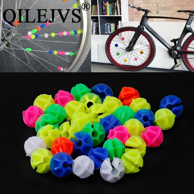 36 Pcs Colorful Star-Shaped Plastic Bicycle Spokes Beads - Perfect  Decorative Accessories For Kids!