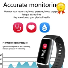 Лидер продаж водонепроницаемый артериального давления кислорода браслеты ce rohs точный пульсометр браслет smartband для iphone 7